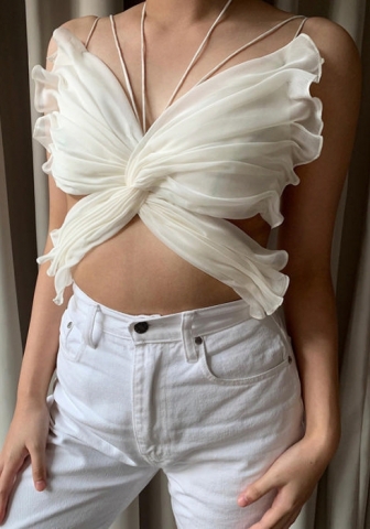 (Real Image)2022 Styles Women Fashion Summer TikTok&Instagram Styles White Tank Tops