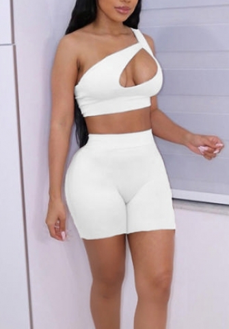 (Real Image)2022 Styles Women Fashion Summer TikTok&Instagram Styles Cut Out Short Two Piece Suit