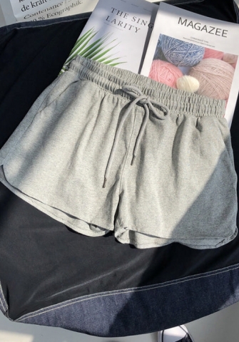 (Real Image)2022 Styles Women Fashion Summer TikTok&Instagram Styles Solid Color Short Pants