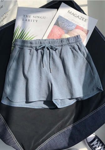 (Real Image)2022 Styles Women Fashion Summer TikTok&Instagram Styles Solid Color Short Pants