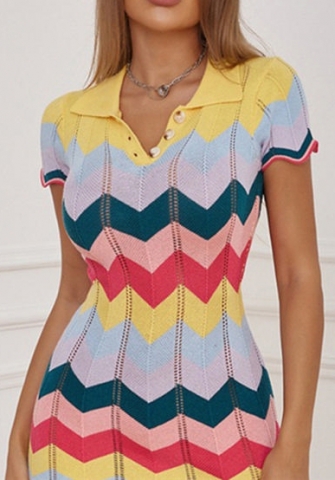 (Real Image)2022 Styles Women Fashion Summer TikTok&Instagram Styles Sweater Contrast Color Romper