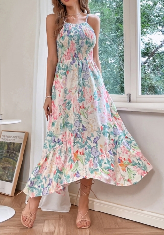 (Real Image)2022 Styles Women Fashion Summer TikTok&Instagram Styles  Floral Maxi Dress