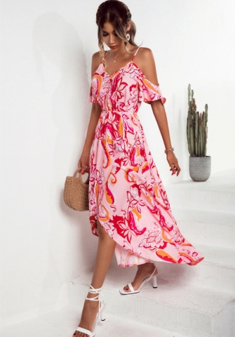 (Real Image)2022 Styles Women Fashion Summer TikTok&Instagram Styles Floral Maxi Dress