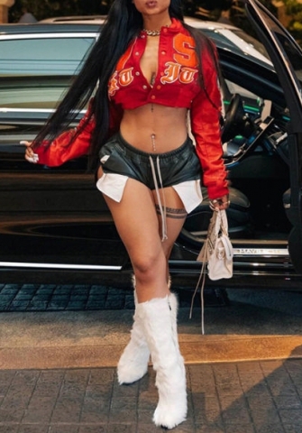 (Real Image)2022 Styles Women Fashion Summer TikTok&Instagram Styles  Front Button Short Coat