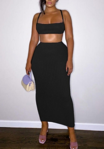 (Black)2022 Styles Women Fashion Summer TikTok&Instagram Styles Two Piece Dress