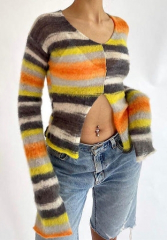 (Real Image)2022 Styles Women Fashion Summer TikTok&Instagram Styles Sweater Long Sleeve Tops