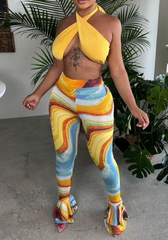 (Real Image)2022 Styles Women Fashion Summer TikTok&Instagram Styles Bandage Two Piece Suit