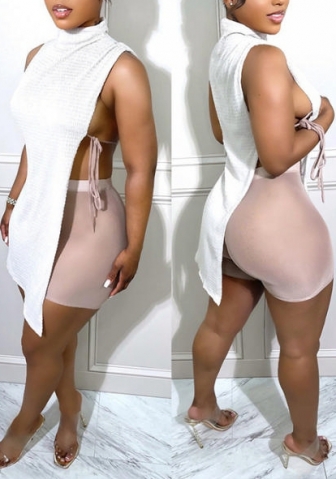 (White)2022 Styles Women Fashion Summer TikTok&Instagram Styles Short Two Piece Suit