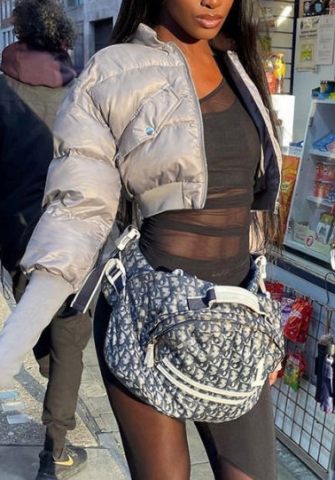 (Real Image)2022 Styles Women Fashion Summer TikTok&Instagram Styles Front Zipper Short Coat