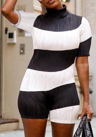 (Real Image)2022 Styles Women Fashion Summer TikTok&Instagram Styles Black&White Romper