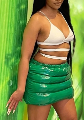 (Only Skirts)(Real Image)2022 Styles Women Fashion Summer TikTok&Instagram Styles Green Skrit