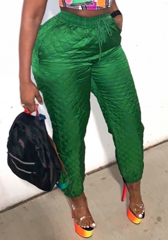 (Real Image)2022 Styles Women Fashion Summer TikTok&Instagram Styles Green Long Pants