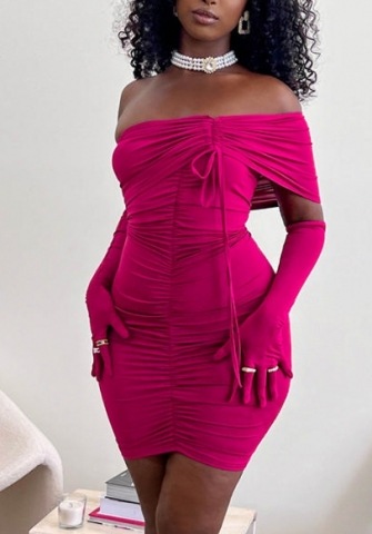 (Real Image)2022 Styles Women Fashion Summer TikTok&Instagram Styles Off Shoulder Irregular Club Dress