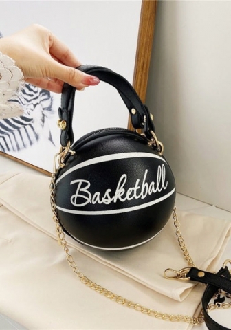 (Real Image)2022 Styles Women Fashion Summer TikTok&Instagram Styles Print Basketball Handbag