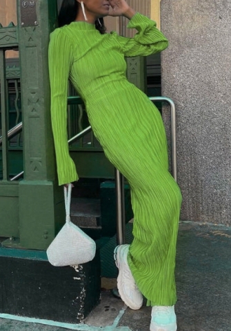(Green)2022 Styles Women Fashion Summer TikTok&Instagram Styles Long Sleeve Maxi Dress