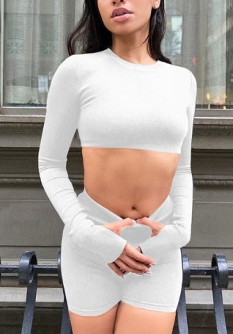 (White)2022 Styles Women Fashion Summer TikTok&Instagram Styles Short Two Piece Suit