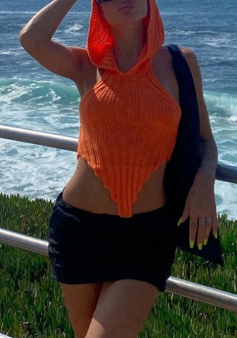 (Real Image)2022 Styles Women Fashion Summer TikTok&Instagram Styles Sweater Hoodie Backless Tops