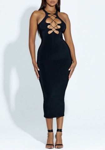 (Real Image)2022 Styles Women Fashion Summer TikTok&Instagram Styles Lace Up Maxi Dress