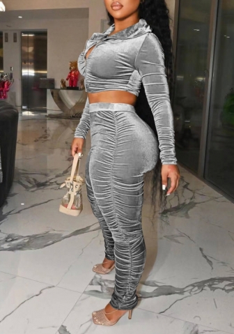 (Real Image)2022 Styles Women Fashion Spring&Winter TikTok&Instagram Styles Velvet Two Piece Suit