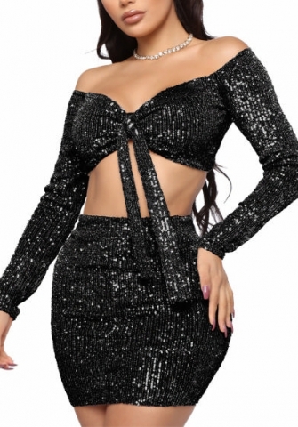 (Real Image)2022 Styles Women Fashion Spring&Winter TikTok&Instagram Styles Lace Sequin Mini Dress