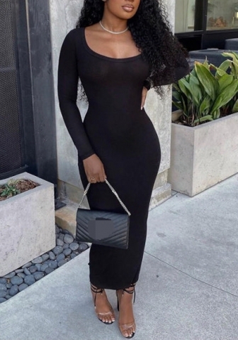 (Real Image)2022 Styles Women Fashion Spring&Winter TikTok&Instagram Styles Long Sleeve Maxi Dress