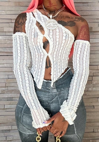 (Real Image)2022 Styles Women Fashion Spring&Winter TikTok&Instagram Styles Lace White Tops