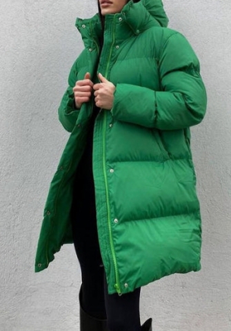(Green)2022 Styles Women Fashion Spring&Winter TikTok&Instagram Styles Front Zipper Coat