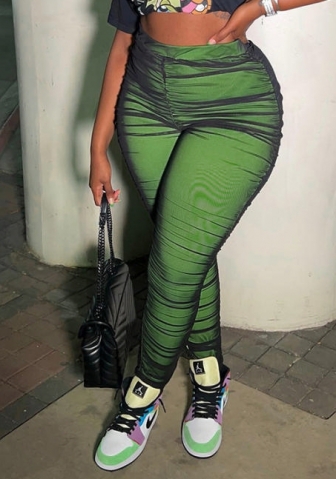 (Real Image)2022 Styles Women Fashion Spring&Winter TikTok&Instagram Styles Green Long Pants