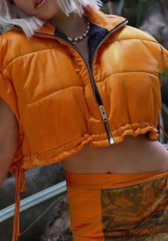 (Only Tops)(Real Image)2022 Styles Women Fashion Spring&Winter TikTok&Instagram Styles Orange Tops