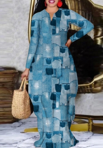 (Plus Size)2022 Styles Women Fashion Spring&Winter TikTok&Instagram Styles Long Sleeve Maxi Dress