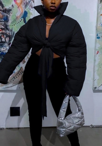 (Black)2022 Styles Women Fashion Spring&Winter TikTok&Instagram Styles Front Tie Coat