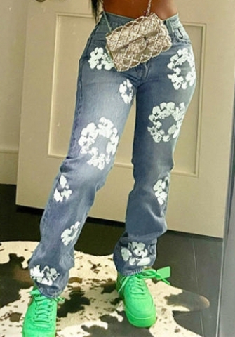 (Real Image)2022 Styles Women Fashion Spring&Winter TikTok&Instagram Styles Print Long Pants