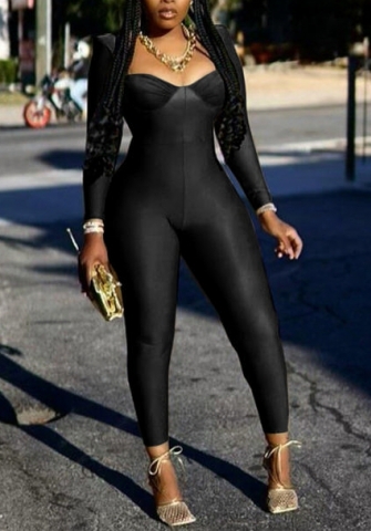 (Black)2022 Styles Women Fashion Spring&Winter TikTok&Instagram Styles Long Sleeve Jumpsuit