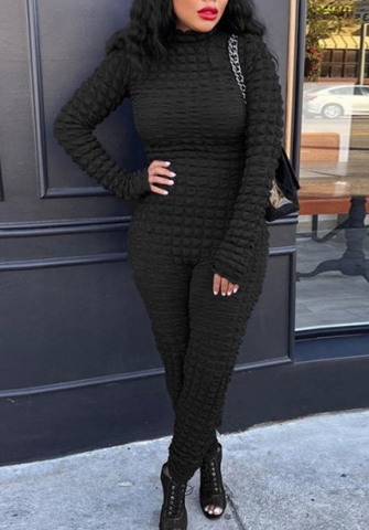 (Black)2022 Styles Women Fashion Spring&Winter TikTok&Instagram Styles Solid Color Jumpsuit