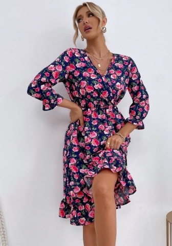 (Real Image)2022 Styles Women Fashion Spring&Winter TikTok&Instagram Styles Floral Mini Dress