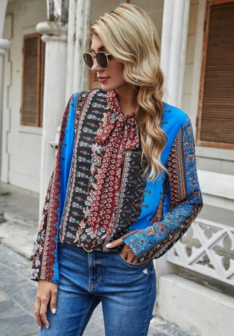 (Real Image)2022 Styles Women Fashion Spring&Winter TikTok&Instagram Styles Print Front Button Shirts