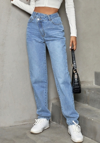 (Real Image)2022 Styles Women Fashion Spring&Winter TikTok&Instagram Styles Blue Jeans