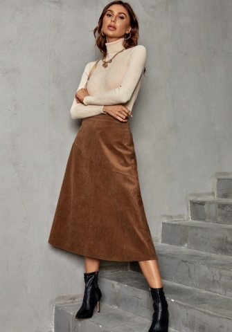 (Only Bottom)(Brown)(Real Image)2022 Styles Women Fashion Spring&Winter TikTok&Instagram Styles Floral Skirts