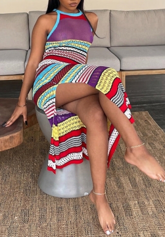 (Real Image)2022 Styles Women Fashion Spring&Winter TikTok&Instagram Styles Colorful Maxi Dress