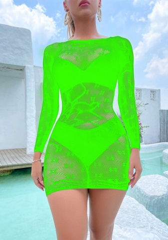 (Real Image)2022 Styles Women Fashion Spring&Winter TikTok&Instagram Styles Cut Out Long Sleeve Lace Mini Dress