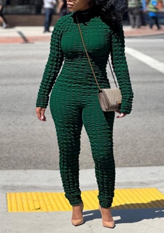 (Green)2022 Styles Women Fashion Spring&Winter TikTok&Instagram Styles Solid Color Jumpsuit