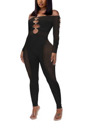 (Black)2022 Styles Women Fashion Spring&Winter TikTok&Instagram Styles Lace Cut Out Jumpsuit