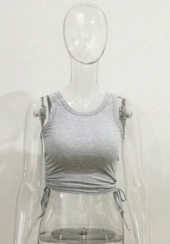 (Real Image)2022 Styles Women Fashion Spring&Winter TikTok&Instagram Styles Double Ruffle Tie Tank Tops