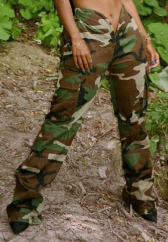 (Real Image)2022 Styles Women Fashion Spring&Winter TikTok&Instagram Styles Camouflage Long Pants