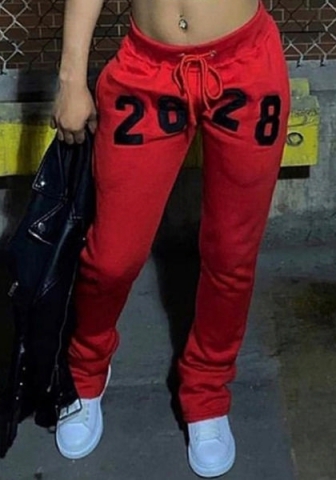 (Real Image)2022 Styles Women Fashion Spring&Winter TikTok&Instagram Styles Red Long Pants