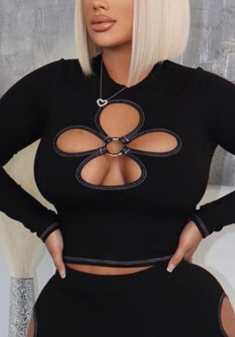 (Real Image)2022 Styles Women Fashion Spring&Winter TikTok&Instagram Styles Cut Out Long Sleeve Tee