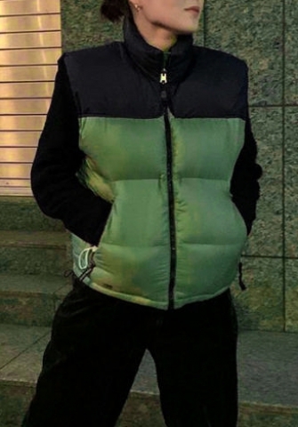 (Army)2022 Styles Women Fashion Spring&Winter TikTok&Instagram Styles Contrast Color Sleeveless Coats