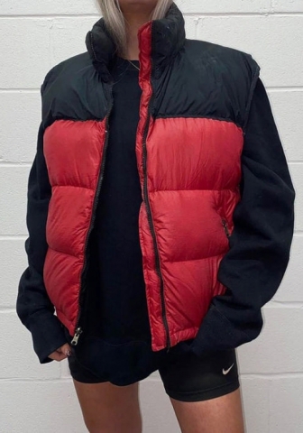 (Red)2022 Styles Women Fashion Spring&Winter TikTok&Instagram Styles Contrast Color Sleeveless Coats