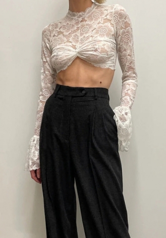 (Only Tops)(Real Image)2022 Styles Women Fashion Spring&Winter TikTok&Instagram Styles Lace Tank Tops