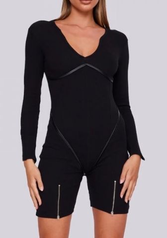 (Black)2022 Styles Women Fashion Spring&Winter TikTok&Instagram Styles Long Sleeve Romper